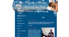 Desktop Screenshot of divineroyaltymassage.net