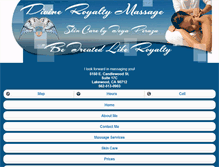 Tablet Screenshot of divineroyaltymassage.net
